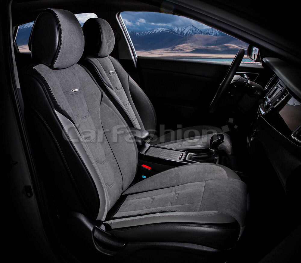 Накидки передние 3D «SMART» серый/черный/серый 21078 Накидки передние 3D «SMART» серый/черный/серый 21078