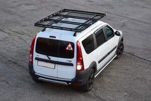 Багажник-корзина ШИРОКАЯ трехсекционная универсальная с основанием решетка (ППК) 2100х1300мм