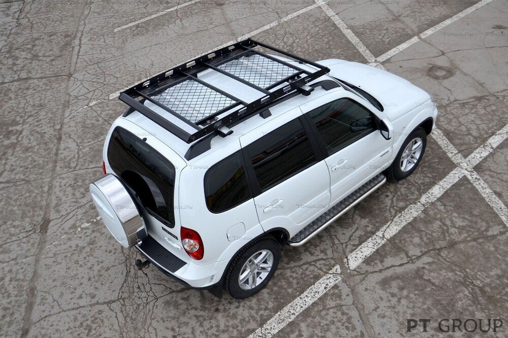 Багажник-корзина двухсекционная универсальная с основанием-решетка 1630х1110мм под поперечины Багажник-корзина двухсекционная универсальная с основанием-решетка 1630х1110мм под поперечины