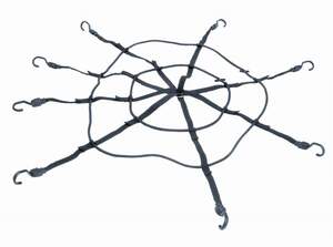 Сетка эластичная, ленты - стропы с крючками 91х121см (36"x48")