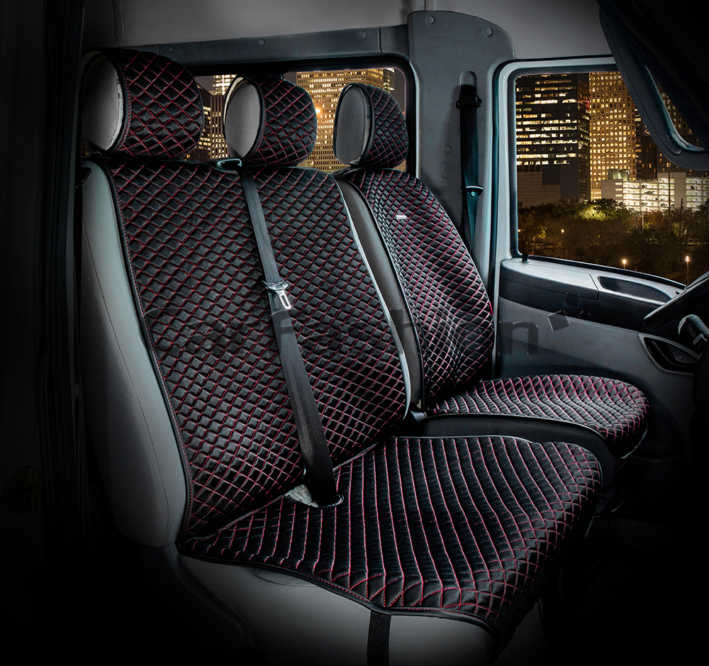 Накидка «PALERMO VAN» черный/красный/черный 21043 Накидка «PALERMO VAN» черный/красный/черный 21043