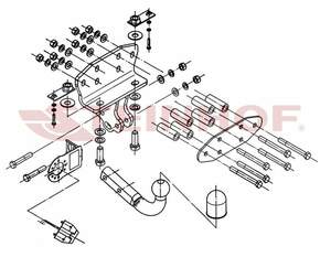 Фаркоп STEINHOF для TOYOTA Land Cruiser V8 (J200) (2007-2021)