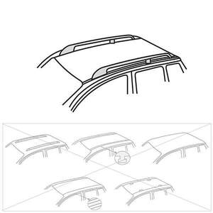 Багажные поперечины TITAN на рейлинги MERCEDES VITO/VIANO/V-Klasse (аэро алюм.поперечины) от Inter