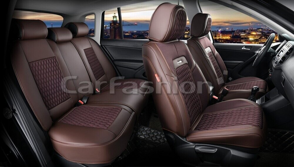 Комплект каркасных чехлов 5D «TITAN PLUS» кофе/кофе/кофе/кофе 27240 Комплект каркасных чехлов 5D «TITAN PLUS» кофе/кофе/кофе/кофе 27240