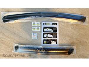 Дефлекторы окон «SIM» накладные для SKODA KAROQ (2018-н.в.) хром.молдинг Дефлекторы окон «SIM» накладные для SKODA KAROQ (2018-н.в.) хром.молдинг