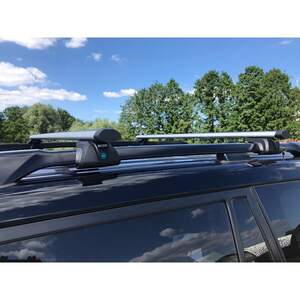 Багажные поперечины TITAN с замком для SKODA Karoq (2019-н.в.) на рейлинги аэро алюм.поперечины от Inter Багажные поперечины TITAN с замком для SKODA Karoq (2019-н.в.) на рейлинги аэро алюм.поперечины от Inter