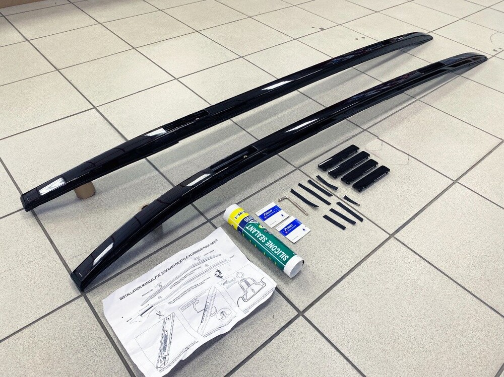 Рейлинги продольные интегрированные TOYOTA RAV4 V (2019-н.в.) черные Рейлинги продольные интегрированные TOYOTA RAV4 V (2019-н.в.) черные