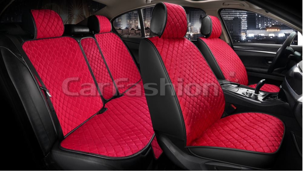 Комплект Накидок «DERBY» красный/черный/красный 22662 Комплект Накидок «DERBY» красный/черный/красный 22662