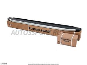 Пороги-подножки DOLUNAY SHINY (полированный кант) для HYUNDAI Creta II (2021-н.в.)ERKUL и крепеж Rival