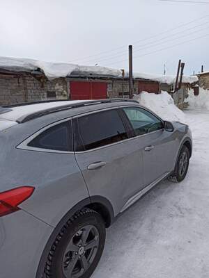 Рейлинги «APS» продольные алюминиевые для HAVAL F7 (2019-н.в.) серебристые