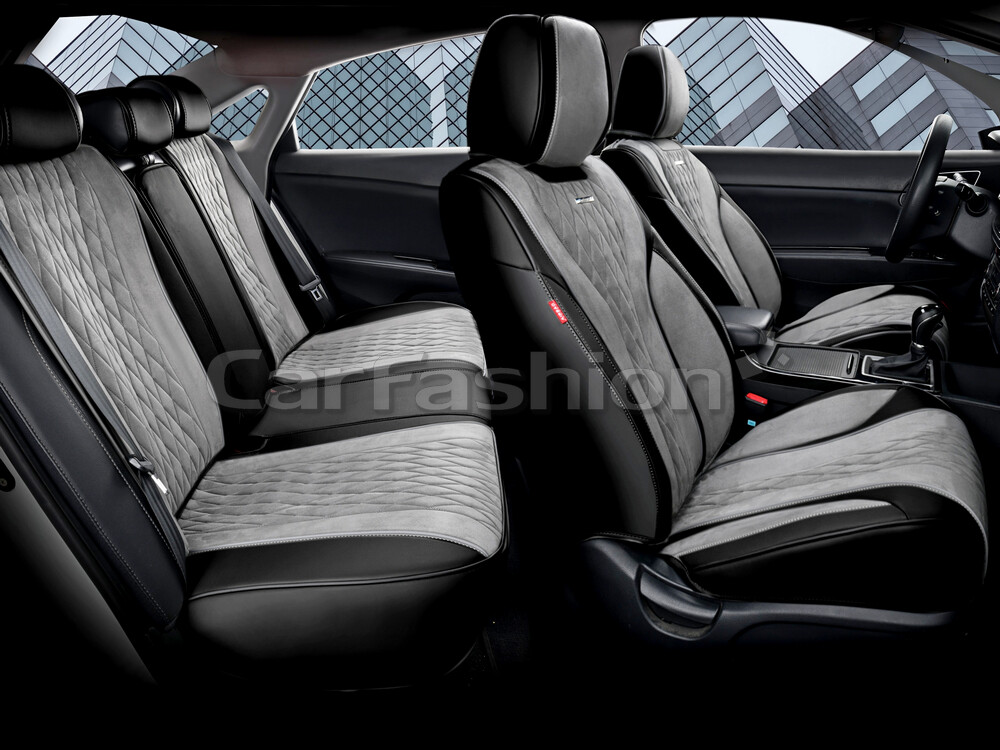 Комплект каркасных чехлов 5D «SYMBOL PLUS» серый/черный/серый 27254 Комплект каркасных чехлов 5D «SYMBOL PLUS» серый/черный/серый 27254