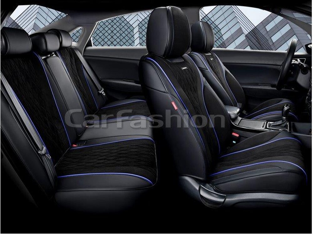 Комплект каркасных чехлов 5D «SYMBOL PLUS» черный/черный/синий 27253 Комплект каркасных чехлов 5D «SYMBOL PLUS» черный/черный/синий 27253