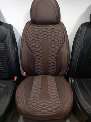 Комплект каркасных чехлов 5D «MERCURY PLUS» черный/черный/серый/серый 27230