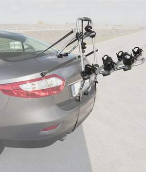 Багажная система AMOS Weekend PLUS - крепление для перевозки 3-х велосипедов на заднюю дверь и бампер автомобиля
