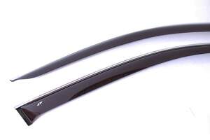 Дефлекторы окон накладные NISSAN QASHQAI (2007-2009; 2010-2014) «КОБРА Тюнинг» хром.молдинг Дефлекторы окон накладные NISSAN QASHQAI (2007-2009; 2010-2014) «КОБРА Тюнинг» хром.молдинг