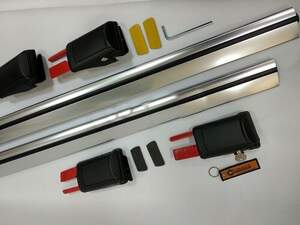 (c) Багажные поперечины SHARK длиной 113см на рейлинги, серебристые (c) Багажные поперечины SHARK длиной 113см на рейлинги, серебристые