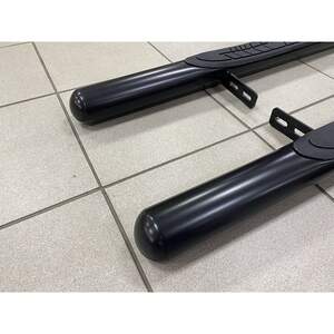 Пороги трубы с накладками d70 мм для MITSUBISHI L200/Triton (2006-2020) черные