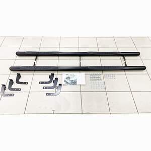 Пороги трубы с накладками d70 мм для VOLKSWAGEN AMAROK 2010-н.в. черные