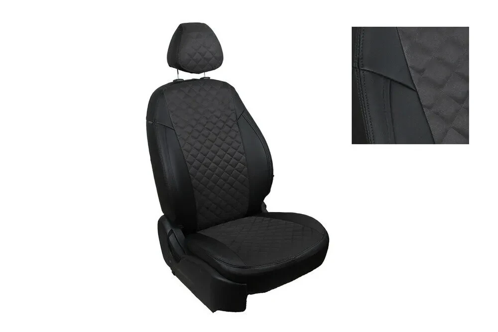 Комплект чехлов из алькантары на BMW X-1( E-84) 2009-г Комплект чехлов из алькантары на BMW X-1( E-84) 2009-г