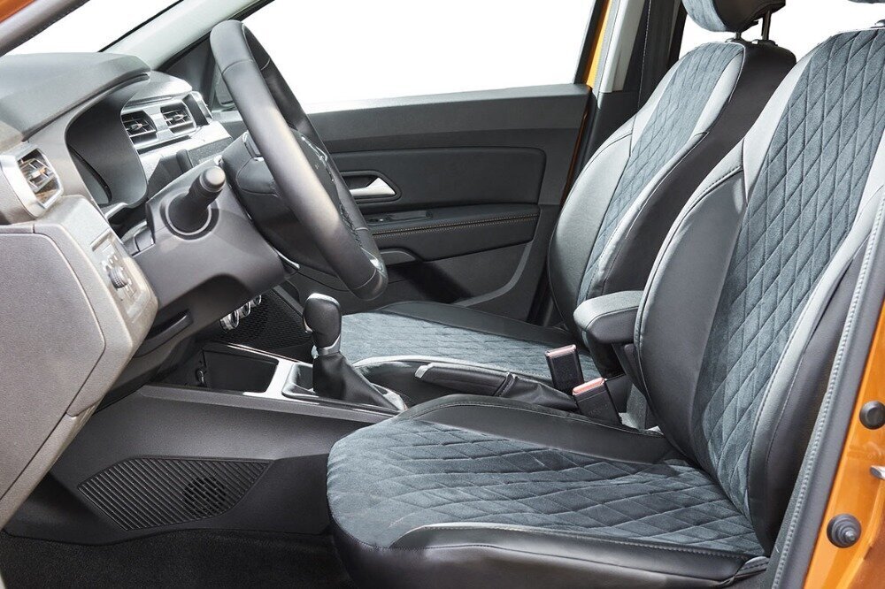 Комплект чехлов из алькантары на Chevrolet AVEO II 2011- Комплект чехлов из алькантары на Chevrolet AVEO II 2011-