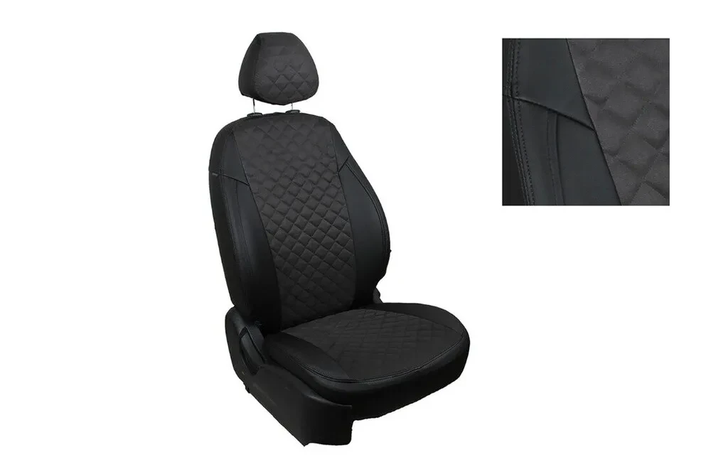 Комплект чехлов из алькантары на VW Jetta 2011-18 Комплект чехлов из алькантары на VW Jetta 2011-18