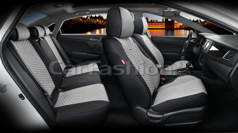 Комплект каркасных чехлов 5D «ROVER PLUS» серый/черный/серый 27271 Комплект каркасных чехлов 5D «ROVER PLUS» серый/черный/серый 27271