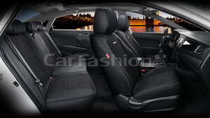 Комплект каркасных чехлов 5D «ROVER PLUS» черный/черный/черный 27267