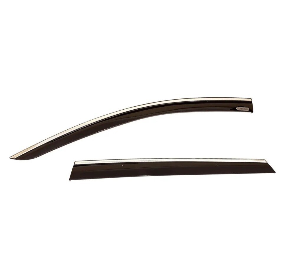 Дефлекторы окон накл. NISSAN QASHQAI (2014-) «ALVI-STYLE» нерж.молдинг ORIGINAL (темно-дымчаты Дефлекторы окон накл. NISSAN QASHQAI (2014-) «ALVI-STYLE» нерж.молдинг ORIGINAL (темно-дымчаты