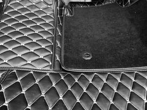 Коврики 5D из экокожи для для Mercedes-Benz GLK X204 (2008-2015) черный/бежевый 70238