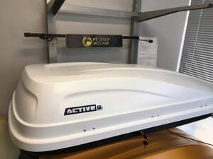 Автобокс Active S (320 л.) двустороннее открывания белый от ПТ Групп