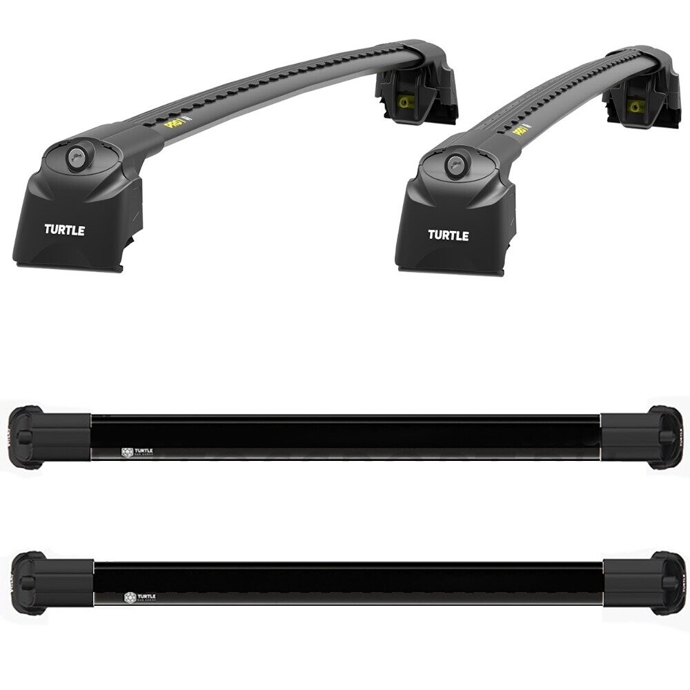 Поперечины TURTLE AIR V2 на интегриров.рейлинги EXEED LX (2019-н.в.)черные Поперечины TURTLE AIR V2 на интегриров.рейлинги EXEED LX (2019-н.в.)черные
