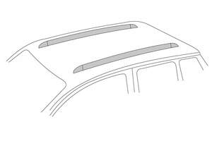 Багажник LUX с дугами 1,2м аэро-трэвэл (82мм) BMW X1(F48), X3(F25 с 2014 г.), X5(F15 с 2014 г.) с интегр.рейл.