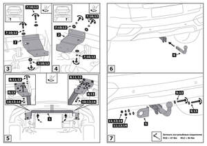Фаркоп «Berg» для Hyundai Creta I, II 2016-2021 2021-н.в., шар A, 1300/75 кг