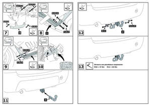Фаркоп «Berg» для Renault Sandero I поколение 2009-2014, шар A, 1200/75 кг Фаркоп «Berg» для Renault Sandero I поколение 2009-2014, шар A, 1200/75 кг