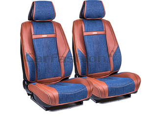 Накидки Фронт «JEANS» синий/коричневый/коричневый 21857