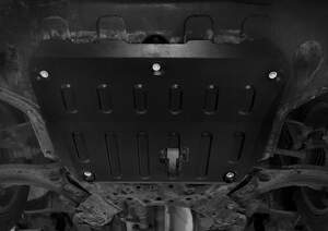 Защита картера и КПП АвтоБроня для Hyundai Creta I поколение 2016-2021, штампованная, сталь 2 мм, с крепежом