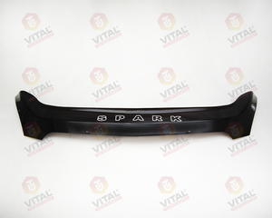 Дефлектор для капота (отбойник) CHEVROLET SPARK III (2010-) «VIP-TUNING»
