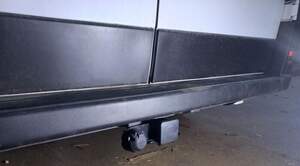 Быстросъемный фаркоп «Бизон» Fiat Ducato / Citroen Jumper / Peugeot Boxer профиль 50х50 съемное крепление шара под американский квадрат