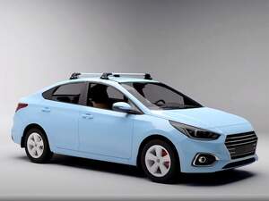 Багажник «LUX CITY» с поперечинами 105х8см черными KIA CEE`D (PRO CEE`D) I/II/III(2007-н.в.) крепление в штатные места на крыше