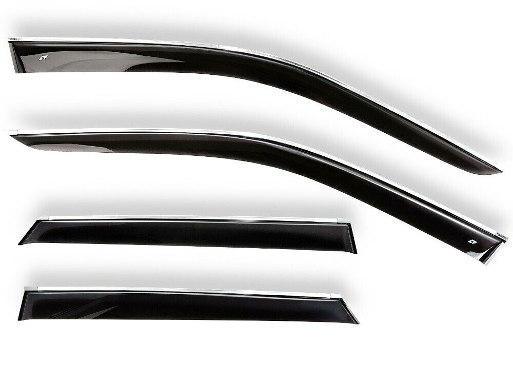Дефлекторы окон накладные RENAULT SCENIC IV (2016-) «КОБРА Тюнинг» хром.молдинг Дефлекторы окон накладные RENAULT SCENIC IV (2016-) «КОБРА Тюнинг» хром.молдинг