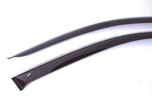 Дефлекторы окон накладные ГАЗ 31105, 3110, 31102 «КОБРА Тюнинг» хром.молдинг