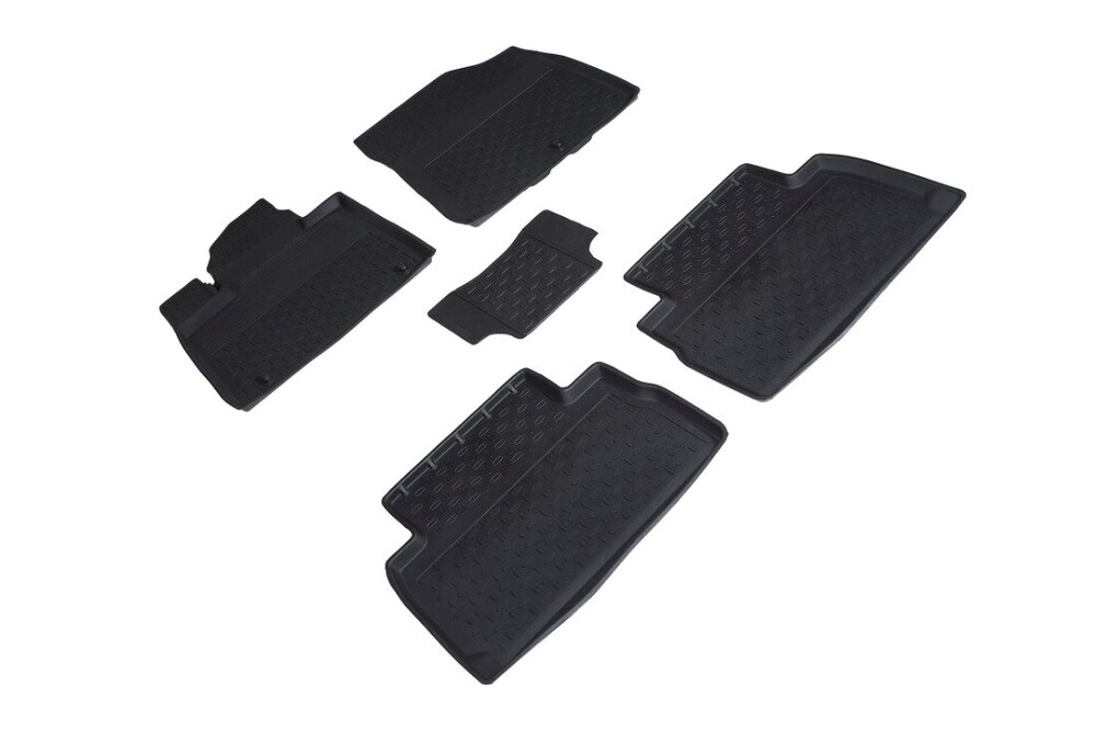 Коврики резиновые Hyundai SANTA FE IV (5 мест) rest 2020-н.в. с высоким бортом «Seintex» Коврики резиновые Hyundai SANTA FE IV (5 мест) rest 2020-н.в. с высоким бортом «Seintex»