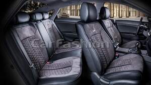 Комплект Накидок «STALKER PLUS» т.серый/черный/т.серый 22427