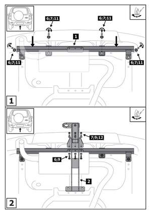 Фаркоп «Berg» для Chevrolet Niva/Lada Niva Travel 21-н.в./Lada Niva 2020-2021 крепление шара на двух болтах Фаркоп «Berg» для Chevrolet Niva/Lada Niva Travel 21-н.в./Lada Niva 2020-2021 крепление шара на двух болтах