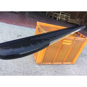 Пороги-подножки «Bosphorus Black» для VOLKSWAGEN TOUAREG III (2018-н.в.,) (алюминий+пластик) от ERKUL