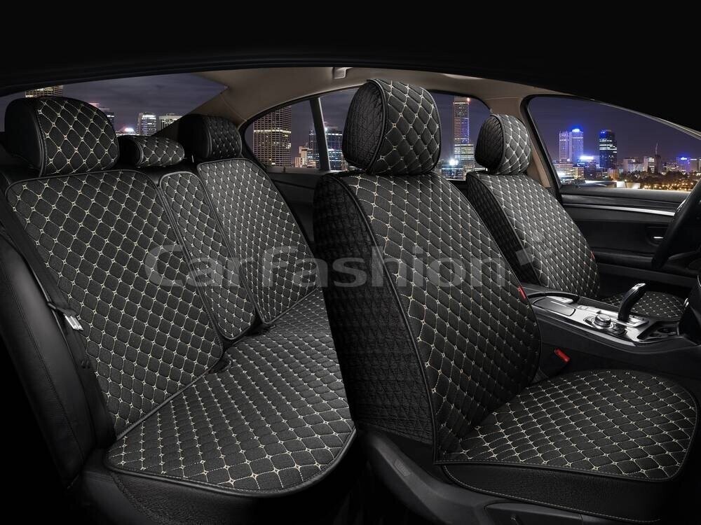 Комплект Накидок «LINEN CUBE PLUS» черный/черный/бежевый 22690 Комплект Накидок «LINEN CUBE PLUS» черный/черный/бежевый 22690