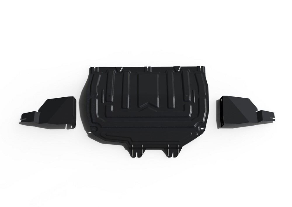 Защита картера, КПП, пыльников левого и правого АвтоБроня (увеличенная) для Chery Tiggo 8 2020-н.в., сталь 1.5 мм, с крепежом, штампованная Защита картера, КПП, пыльников левого и правого АвтоБроня (увеличенная) для Chery Tiggo 8 2020-н.в., сталь 1.5 мм, с крепежом, штампованная