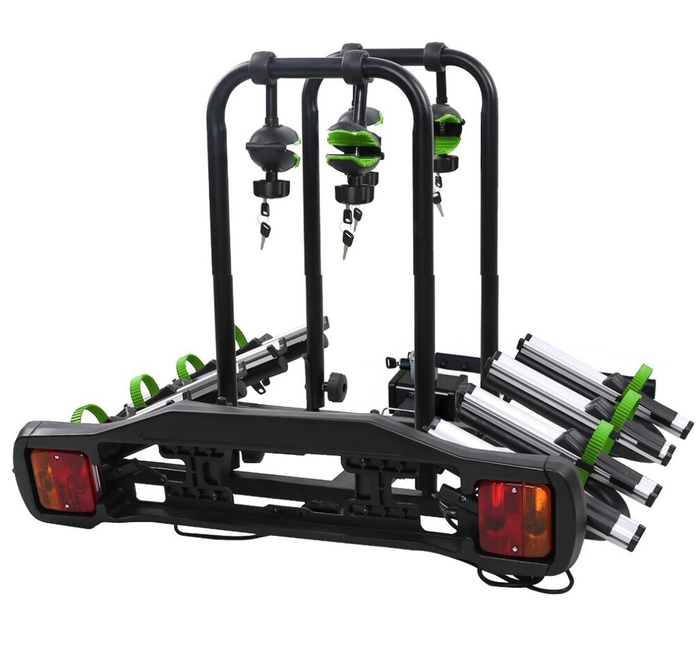 Велобагажник WELL TOUR 4 для перевозки 4-х велосипедов на фаркопе Велобагажник WELL TOUR 4 для перевозки 4-х велосипедов на фаркопе