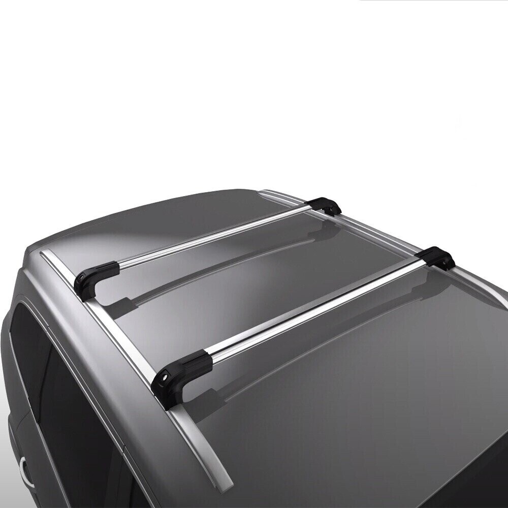 Багажные поперечины Strong Crossbar на интегриров.рейлинги KIA Ceed SW5дв 2013-н.в. с замком, серебристые Багажные поперечины Strong Crossbar на интегриров.рейлинги KIA Ceed SW5дв 2013-н.в. с замком, серебристые