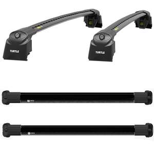 Поперечины TURTLE AIR V2 на интегриров.рейлинги HYUNDAI Palisade (2018-н.в.)черные Поперечины TURTLE AIR V2 на интегриров.рейлинги HYUNDAI Palisade (2018-н.в.)черные